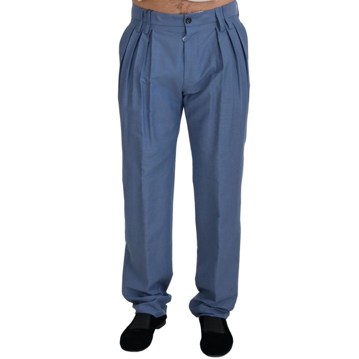 Dolce & Gabbana Black Cotton Dress Pants by Dolce & Gabbana outlet now on sale