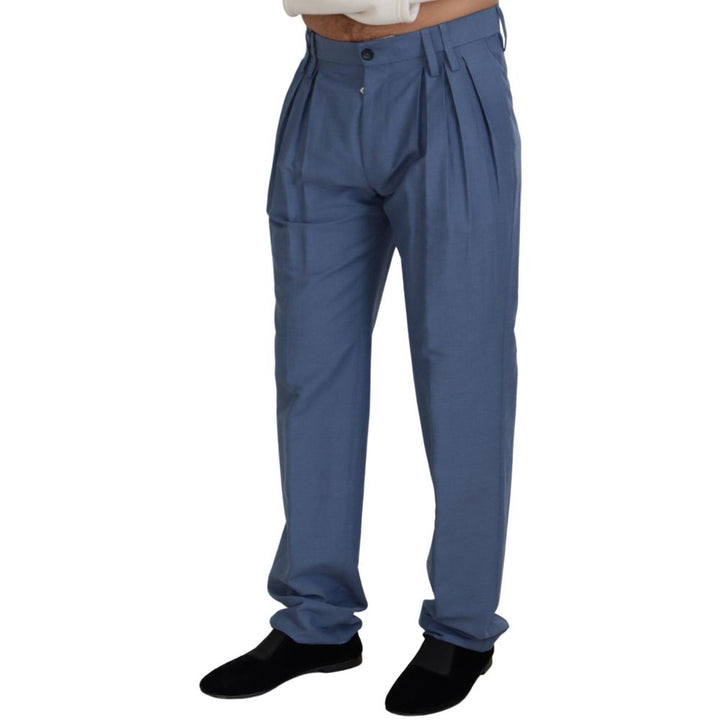 Dolce & Gabbana Black Cotton Dress Pants by Dolce & Gabbana outlet now on sale