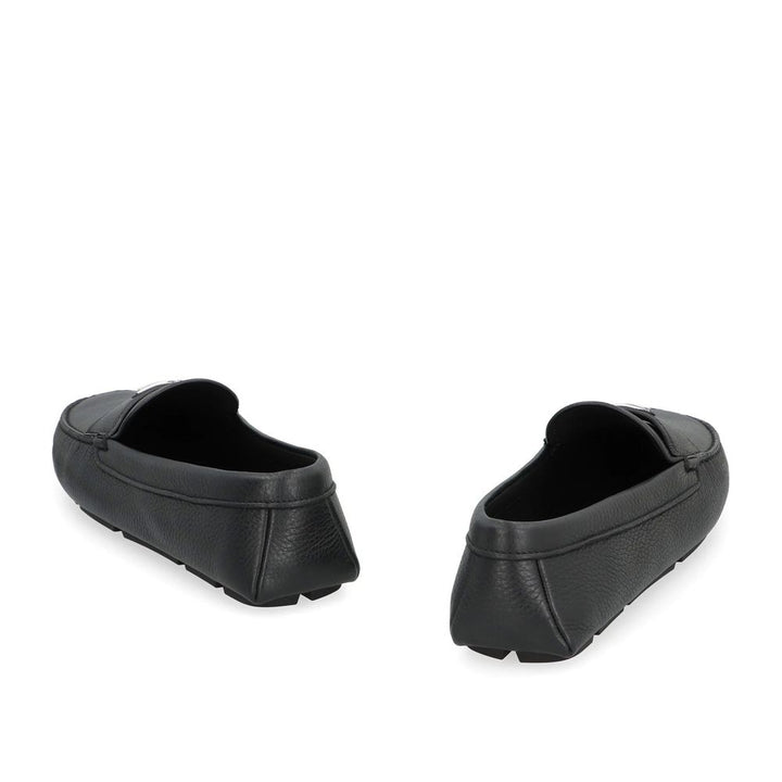 Prada Black Calfskin Slip-On Loafers