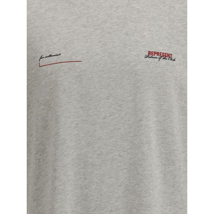 Represent Gray Cotton T-Shirt