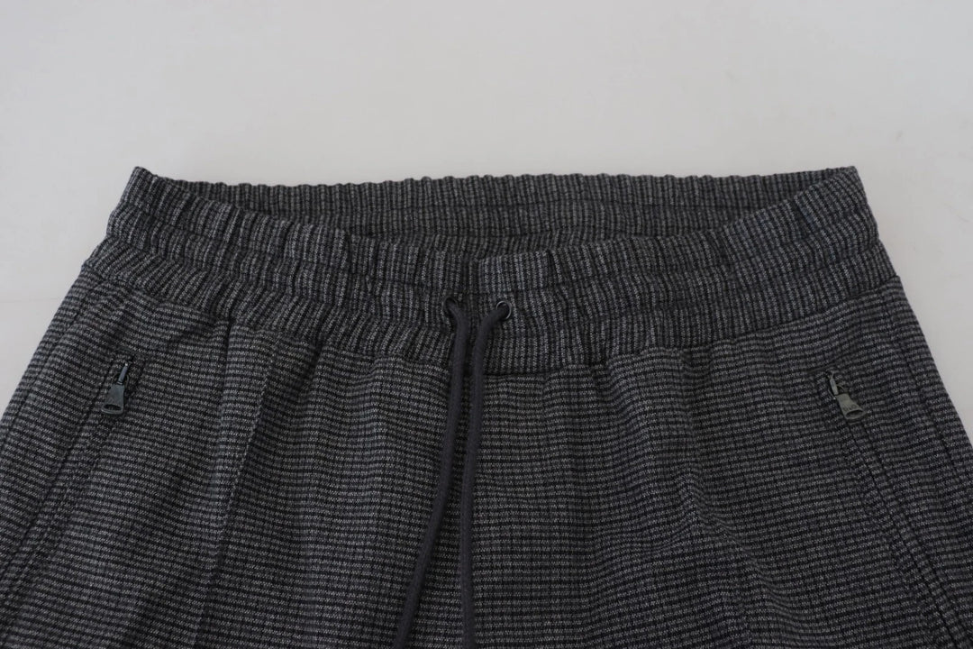 Dolce &amp; Gabbana Gray Striped Wool Skinny Trouser Pants by Dolce &amp; Gabbana outlet now on sale