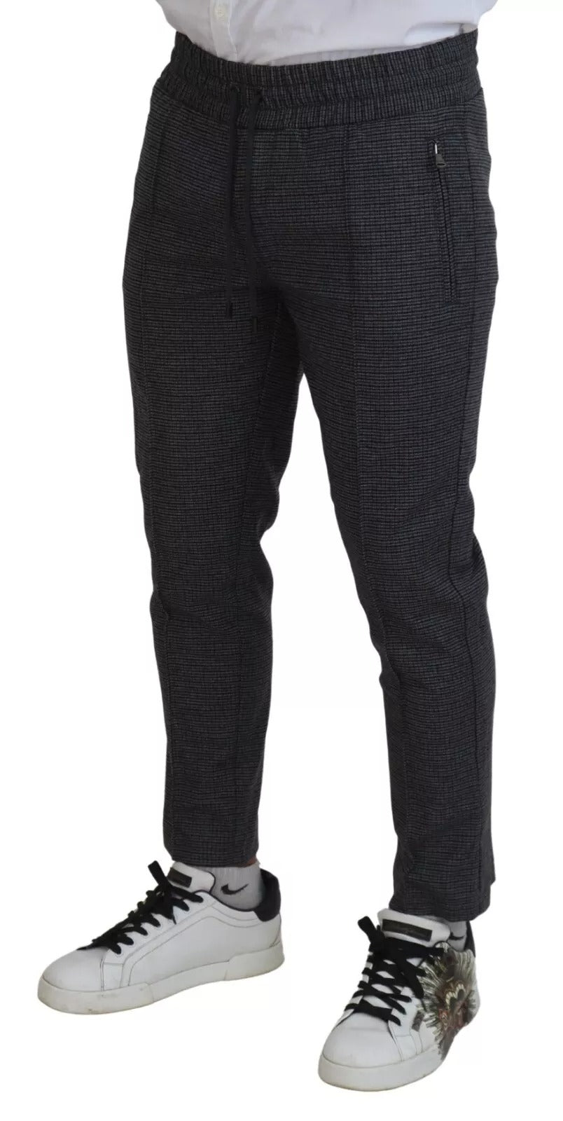 Dolce &amp; Gabbana Gray Striped Wool Skinny Trouser Pants by Dolce &amp; Gabbana outlet now on sale