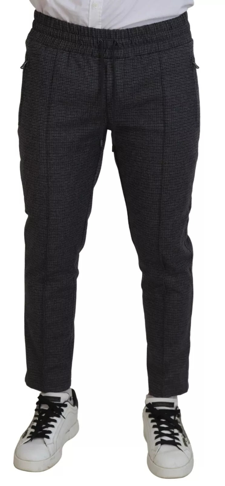 Dolce &amp; Gabbana Gray Striped Wool Skinny Trouser Pants by Dolce &amp; Gabbana outlet now on sale