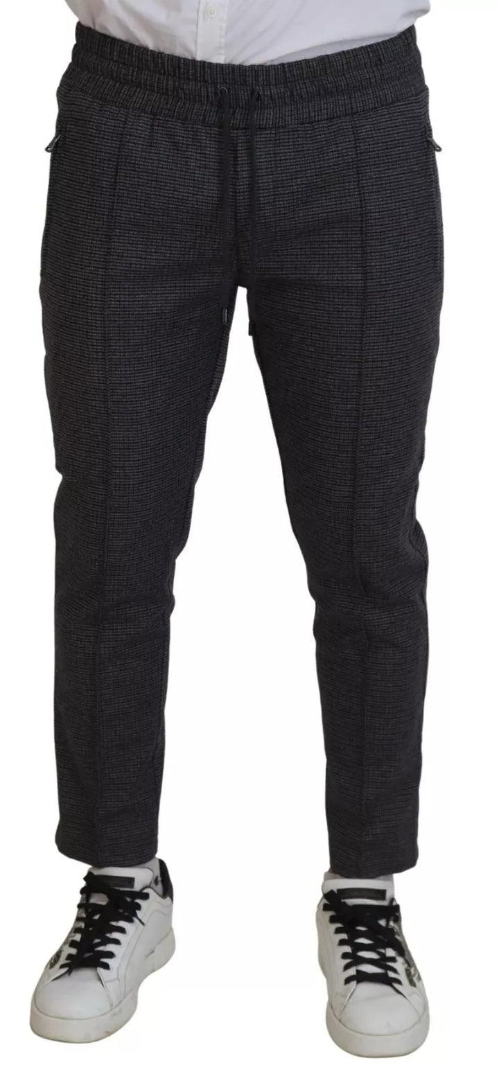 Dolce &amp; Gabbana Gray Striped Wool Skinny Trouser Pants by Dolce &amp; Gabbana outlet now on sale