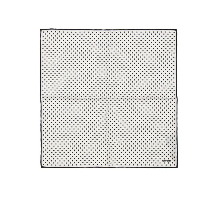 Tom Ford Black And White Silk Clutch Bag