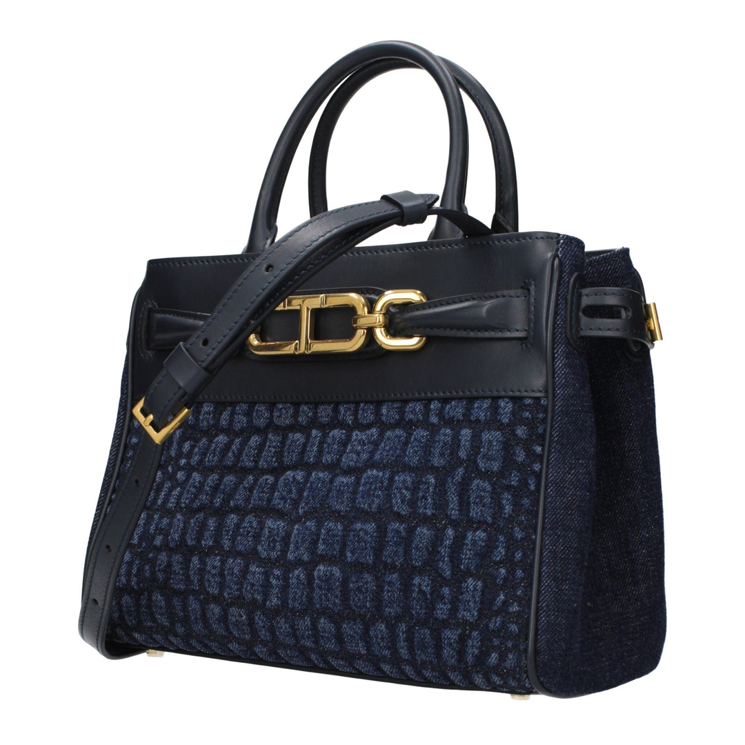 Tom Ford Blue Fabric Handbag