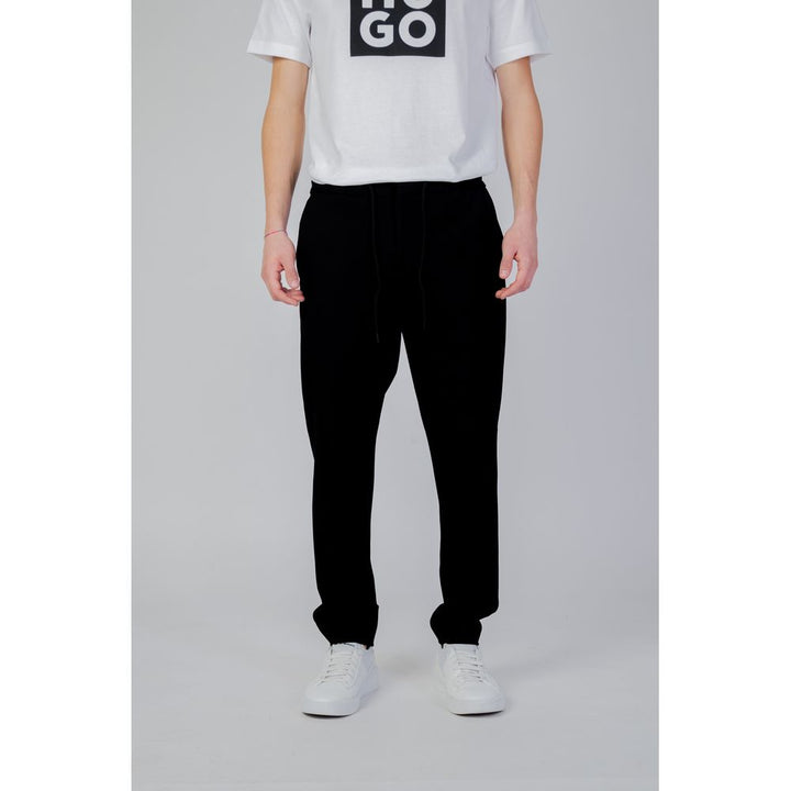Hugo Boss Black Polyester Casual Pants