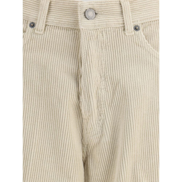 Haikure Beige Cotton Casual Pants