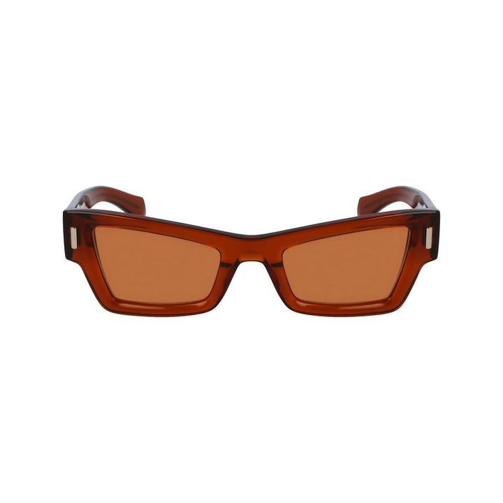 Ferragamo Brown Acetate Sunglasses