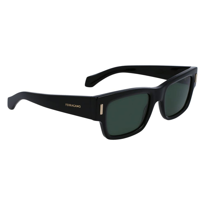 Ferragamo Black Acetate Sunglasses