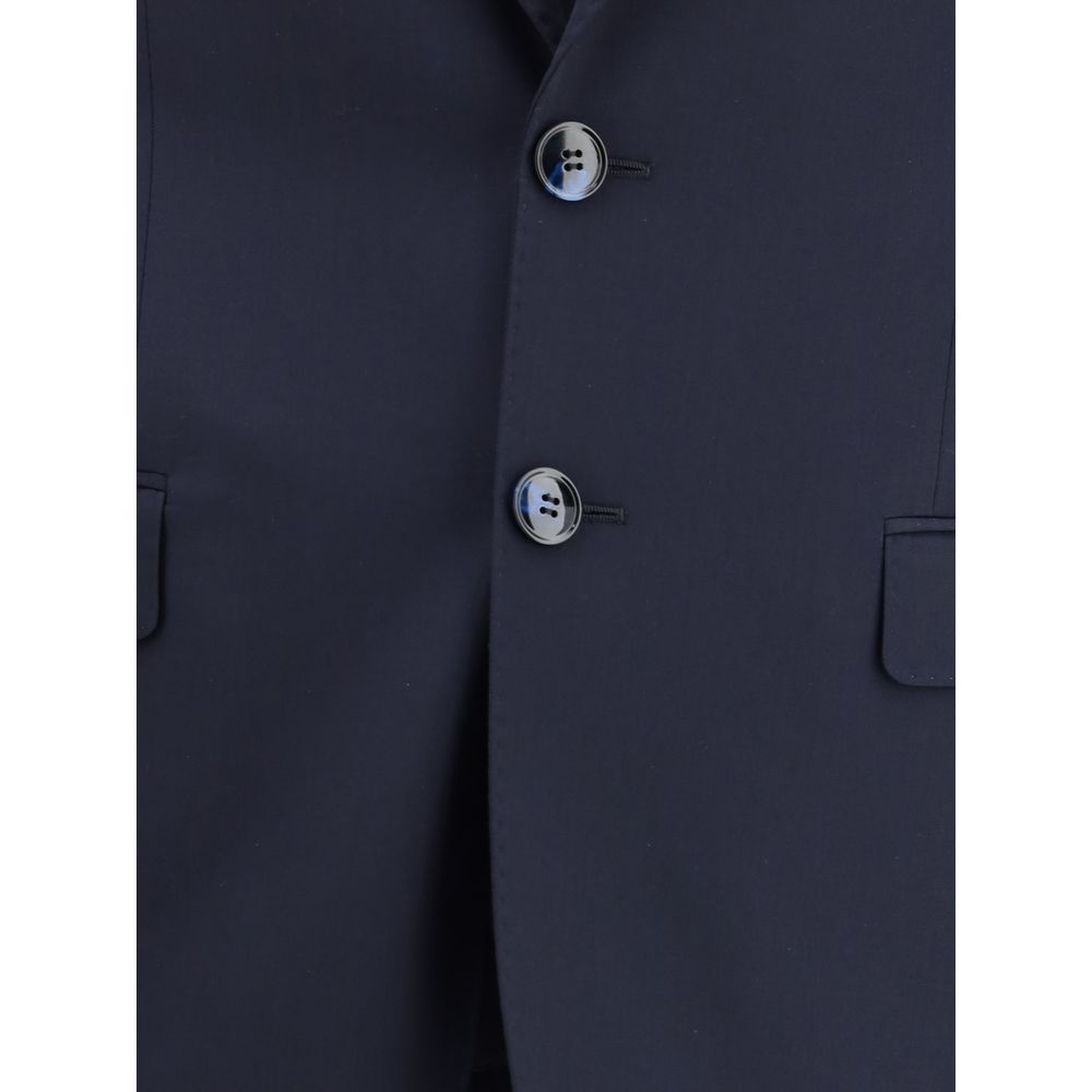 Giorgio Armani Blue Fleece Wool Two-Piece Suit by Giorgio Armani outlet now on sale