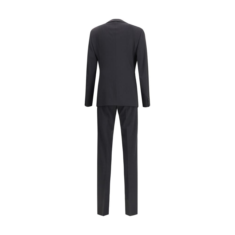 Giorgio Armani Black Fleece Wool Tuxedo by Giorgio Armani outlet now on sale
