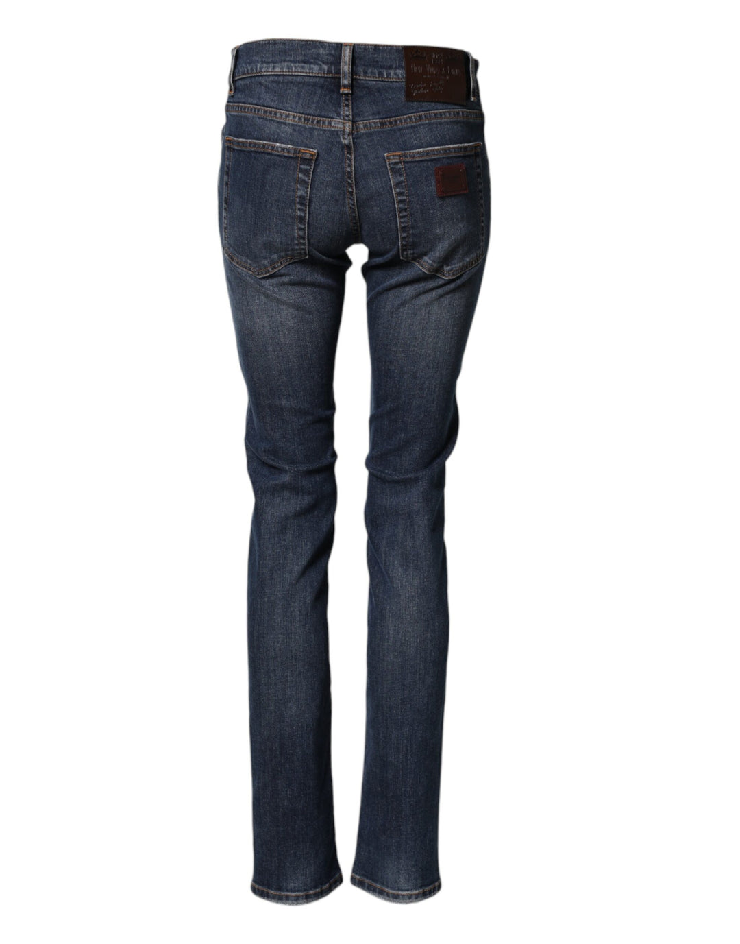 Dolce & Gabbana Blue Cotton Stretch Skinny Men Denim Jeans by Dolce & Gabbana outlet now on sale
