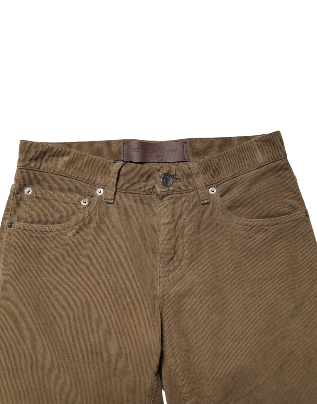 Dolce & Gabbana Brown Cotton Stretch Skinny Men Denim Jeans by Dolce & Gabbana outlet now on sale