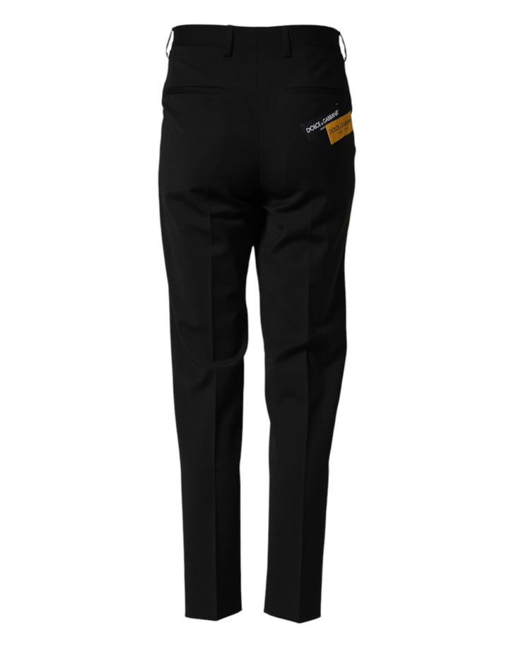 Dolce & Gabbana Black Wool Formal Dress Men Trouser Pants by Dolce & Gabbana outlet now on sale