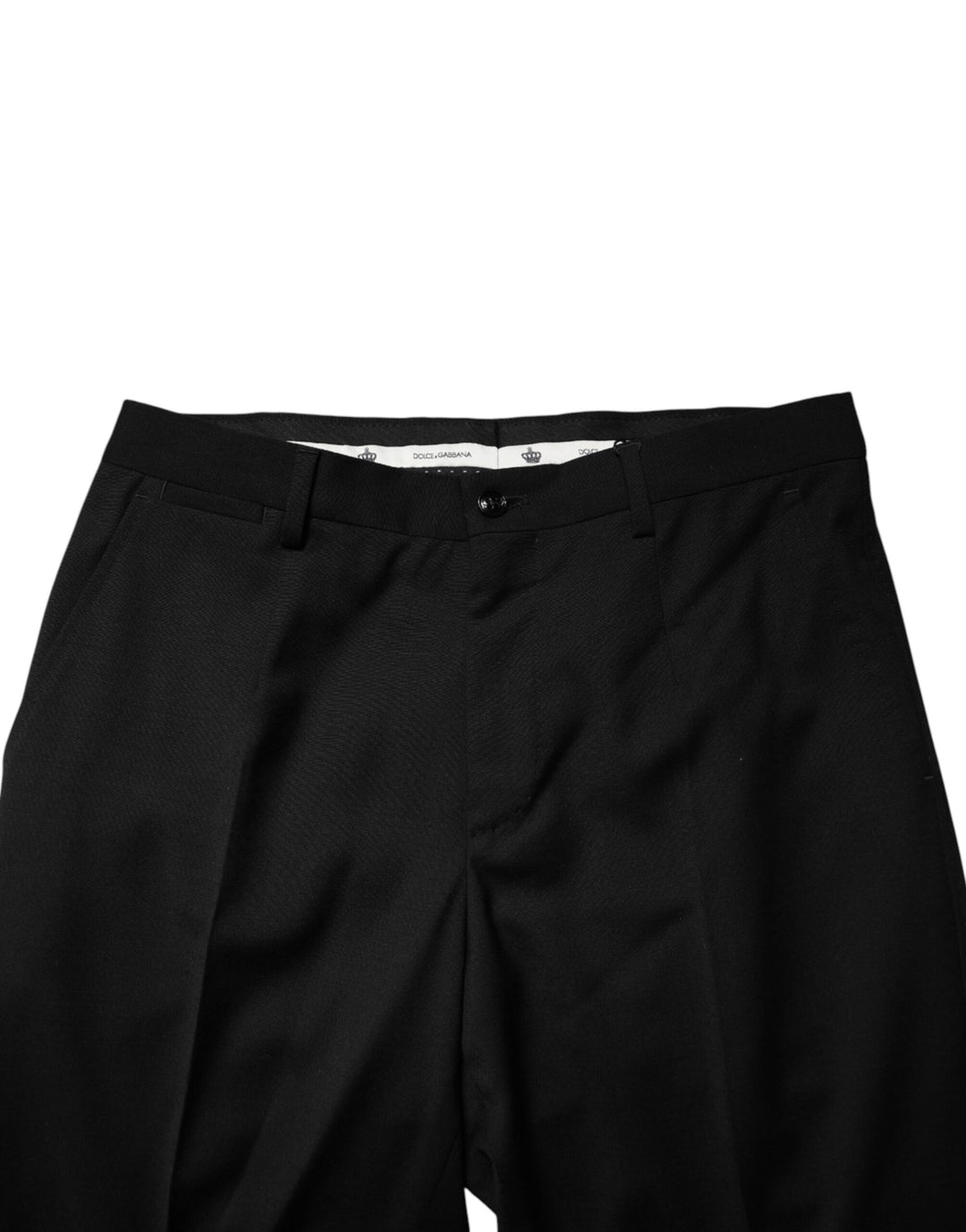 Dolce & Gabbana Black Wool Formal Dress Men Trouser Pants by Dolce & Gabbana outlet now on sale