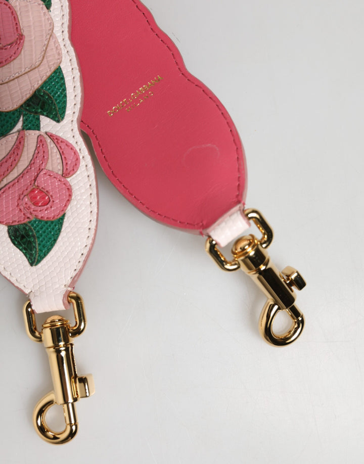 Dolce & Gabbana Strap White Floral Calf Leather Bag Accessory Shoulder by Dolce & Gabbana outlet now on sale