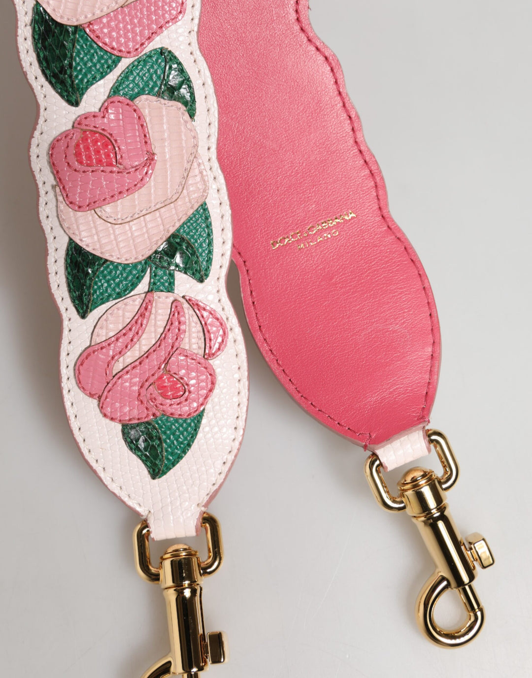 Dolce & Gabbana Strap White Floral Calf Leather Bag Accessory Shoulder by Dolce & Gabbana outlet now on sale