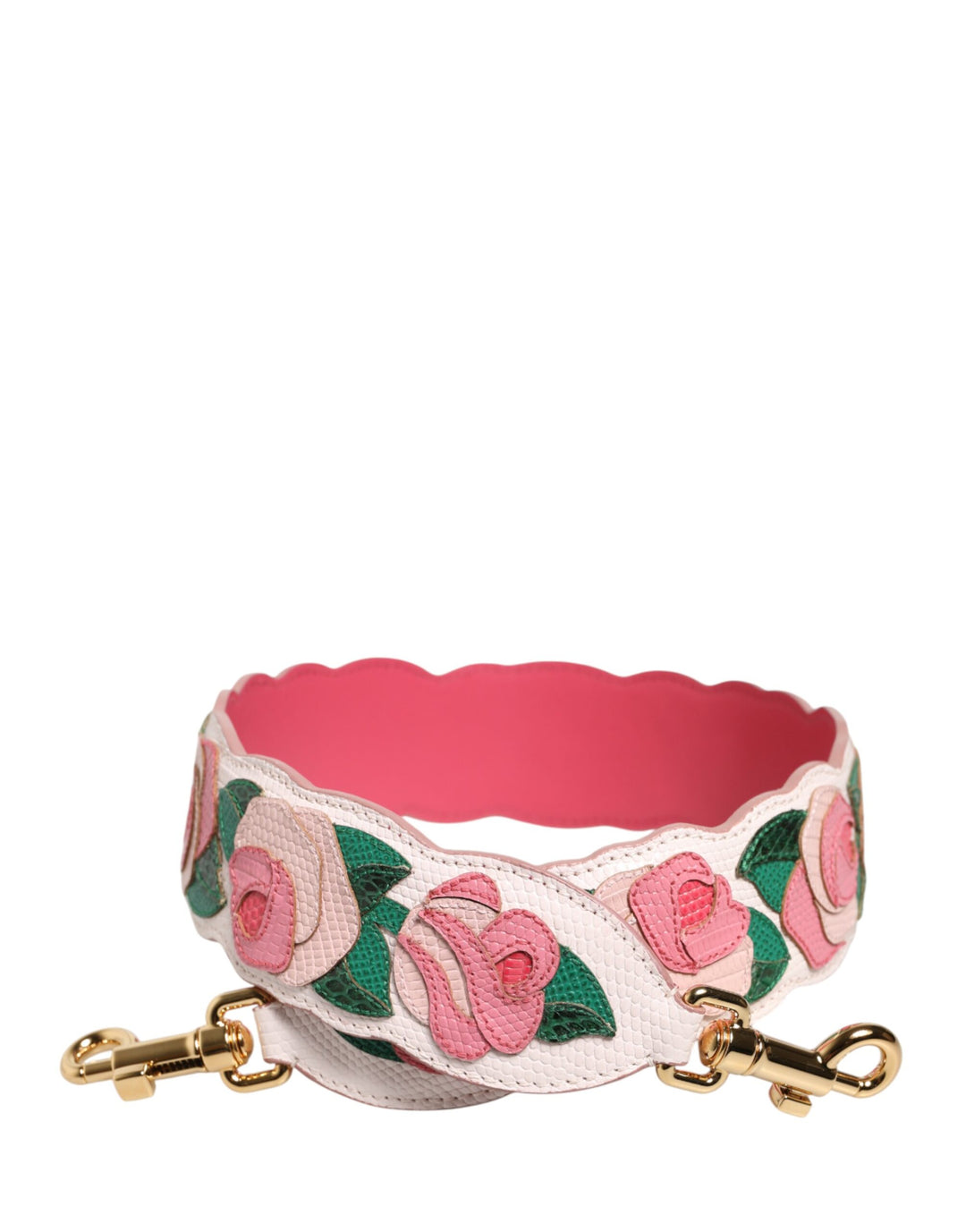 Dolce & Gabbana Strap White Floral Calf Leather Bag Accessory Shoulder by Dolce & Gabbana outlet now on sale