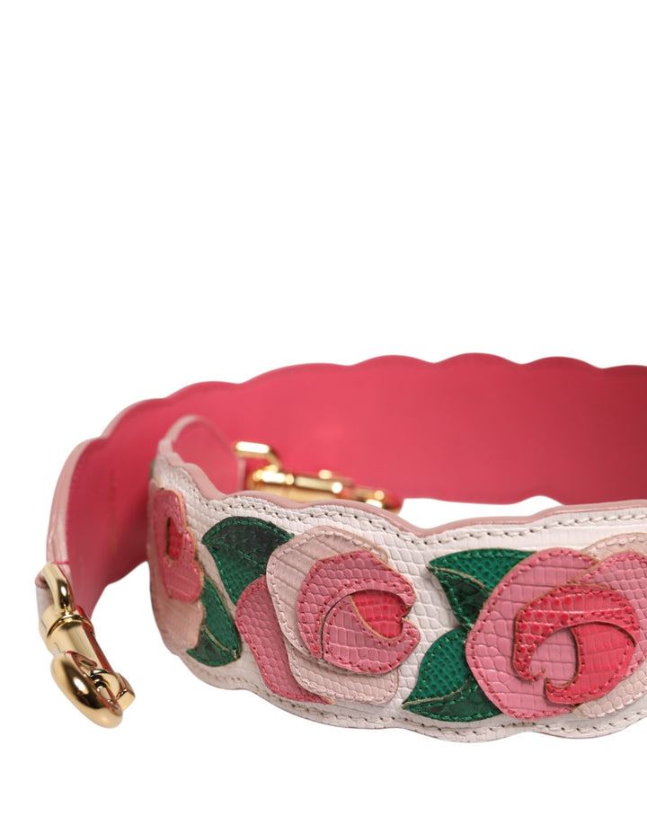 Dolce & Gabbana Strap White Floral Calf Leather Bag Accessory Shoulder by Dolce & Gabbana outlet now on sale