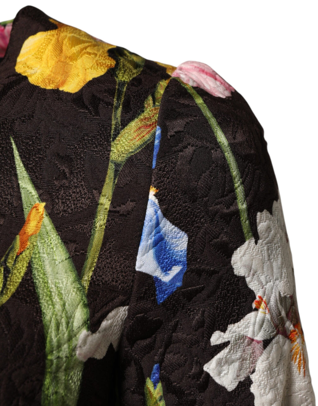 Dolce &amp; Gabbana Sample Sale Dolce &amp; Gabbana Black Floral Brocade A-line Mini Dress - | Designer outlet