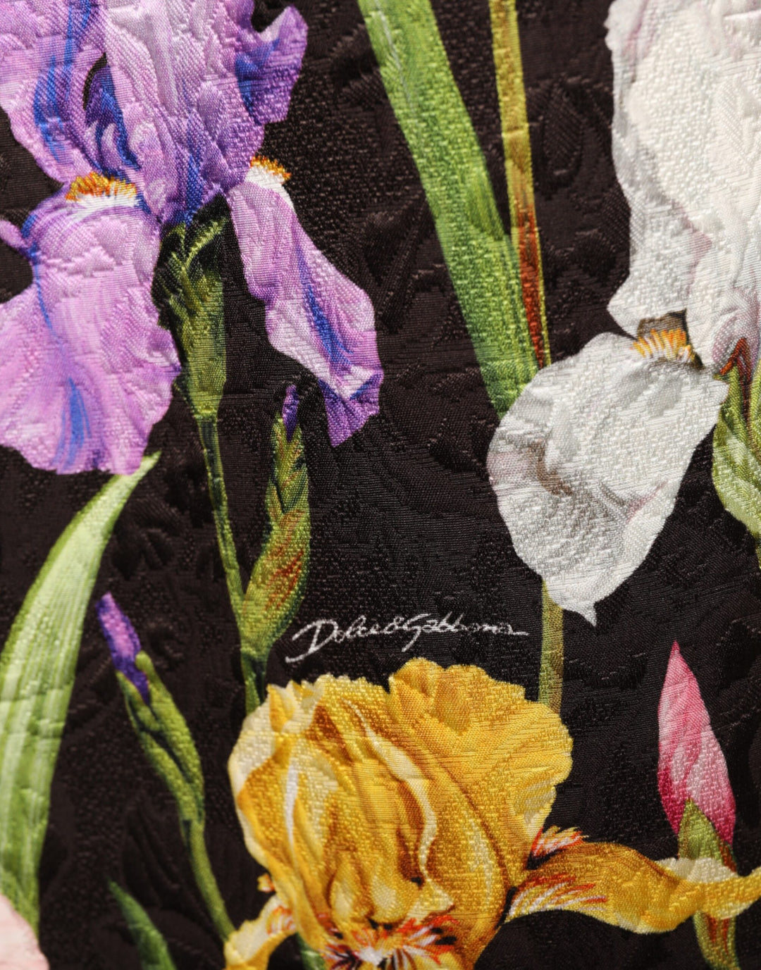 Dolce &amp; Gabbana Sample Sale Dolce &amp; Gabbana Black Floral Brocade A-line Mini Dress - | Designer outlet