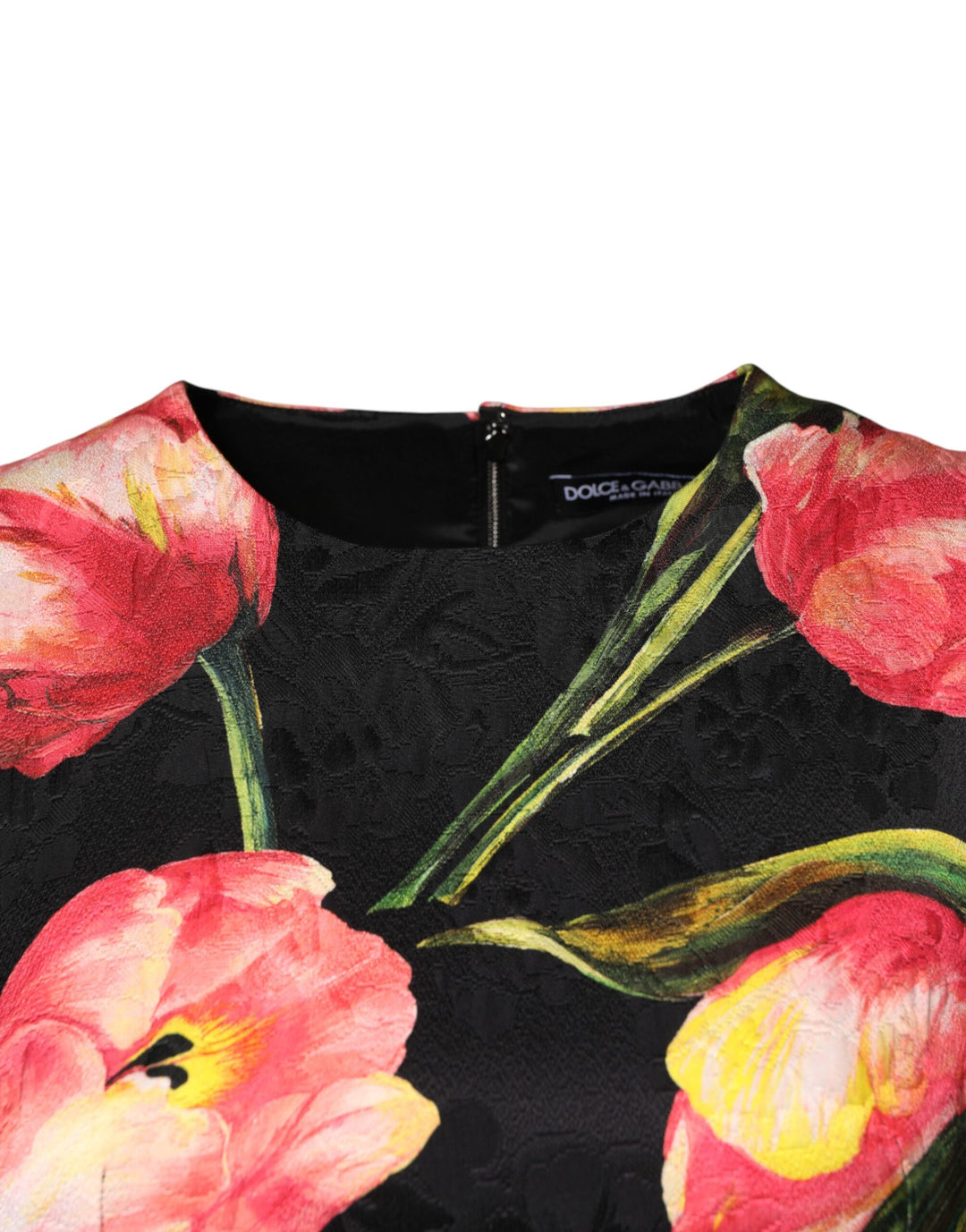 Dolce &amp; Gabbana Sample Sale Dolce &amp; Gabbana Black Floral Print Viscose A-line Mini Dress - | Designer outlet