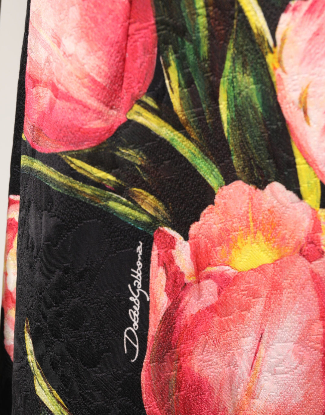 Dolce &amp; Gabbana Sample Sale Dolce &amp; Gabbana Black Floral Print Viscose A-line Mini Dress - | Designer outlet