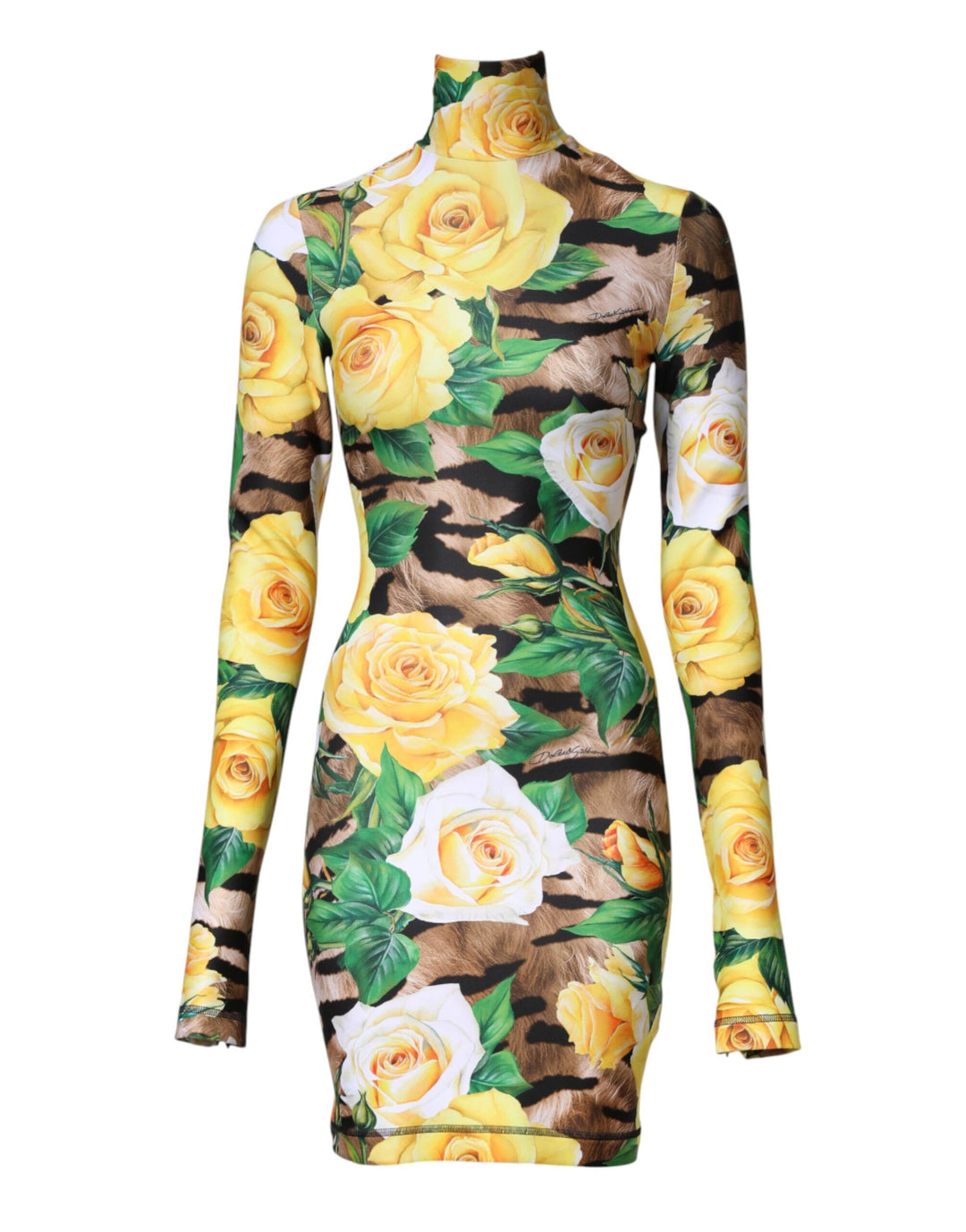 Dolce &amp; Gabbana Sample Sale Dolce &amp; Gabbana Multicolor Floral Print Sheath Mini Dress - | Designer outlet