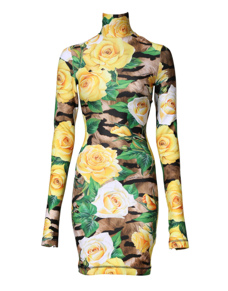 dolce and gabbana floral mini dress Dolce Gabbana Mini Dress Floral Print
