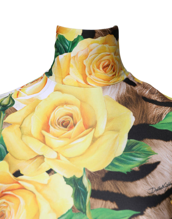 Dolce &amp; Gabbana Sample Sale Dolce &amp; Gabbana Multicolor Floral Print Sheath Mini Dress - | Designer outlet
