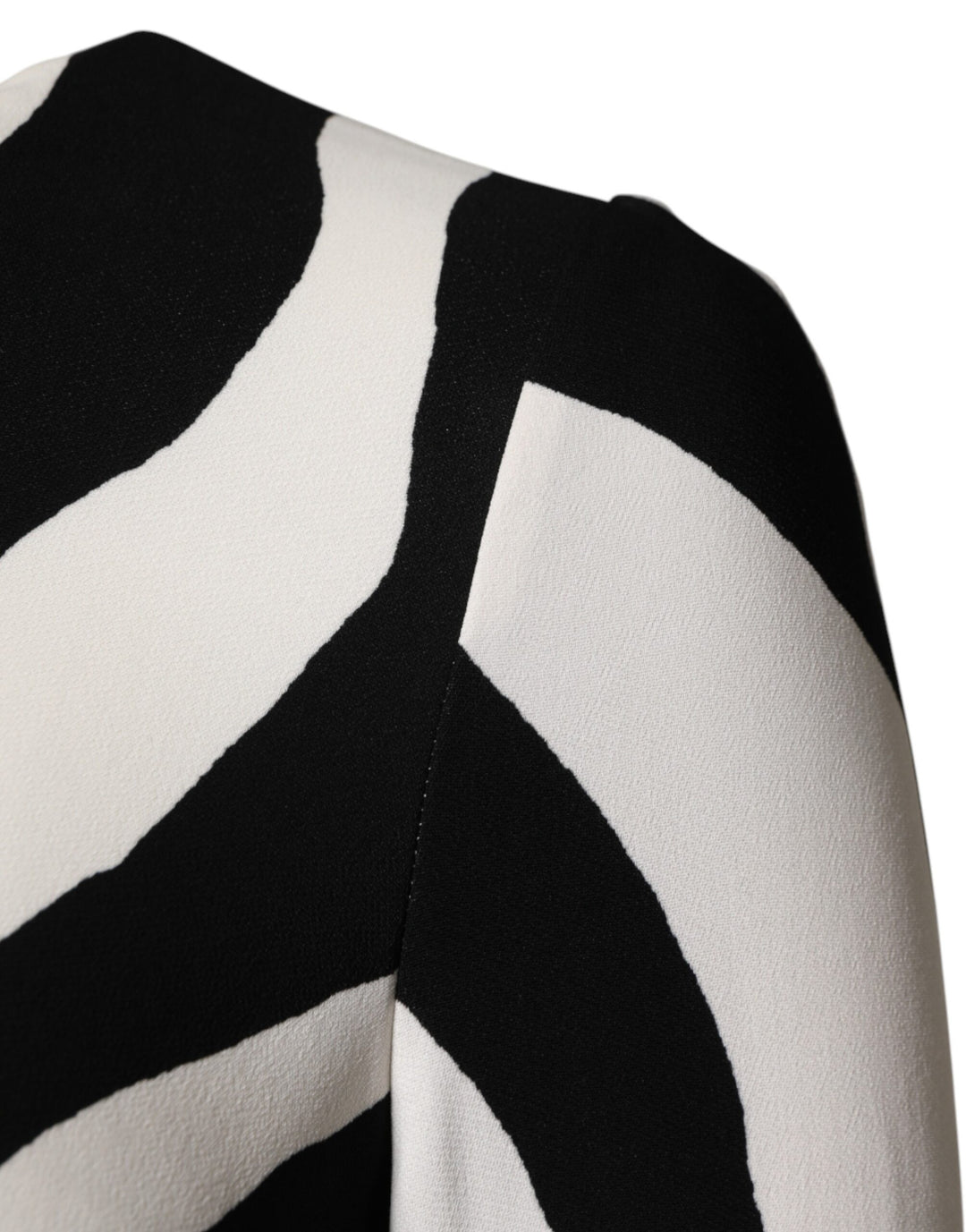 Dolce &amp; Gabbana Sample Sale Dolce &amp; Gabbana Black White Zebra Viscose Sheath Midi Dress - | Designer outlet