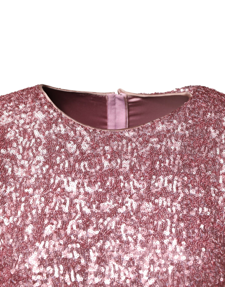 Dolce &amp; Gabbana Pink Sequinned Mermaid Long Gown Dress by Dolce &amp; Gabbana outlet now on sale