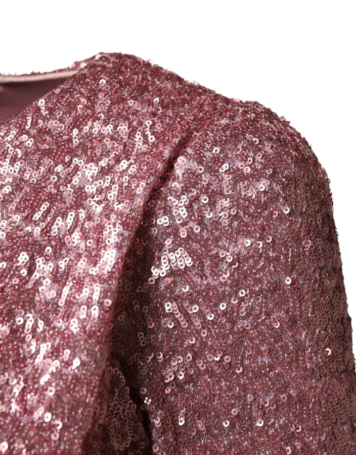 Dolce &amp; Gabbana Pink Sequinned Mermaid Long Gown Dress by Dolce &amp; Gabbana outlet now on sale