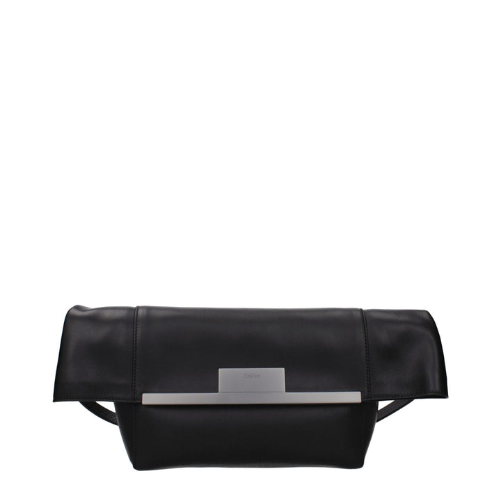 Max Mara Black Leather Shoulder Bag