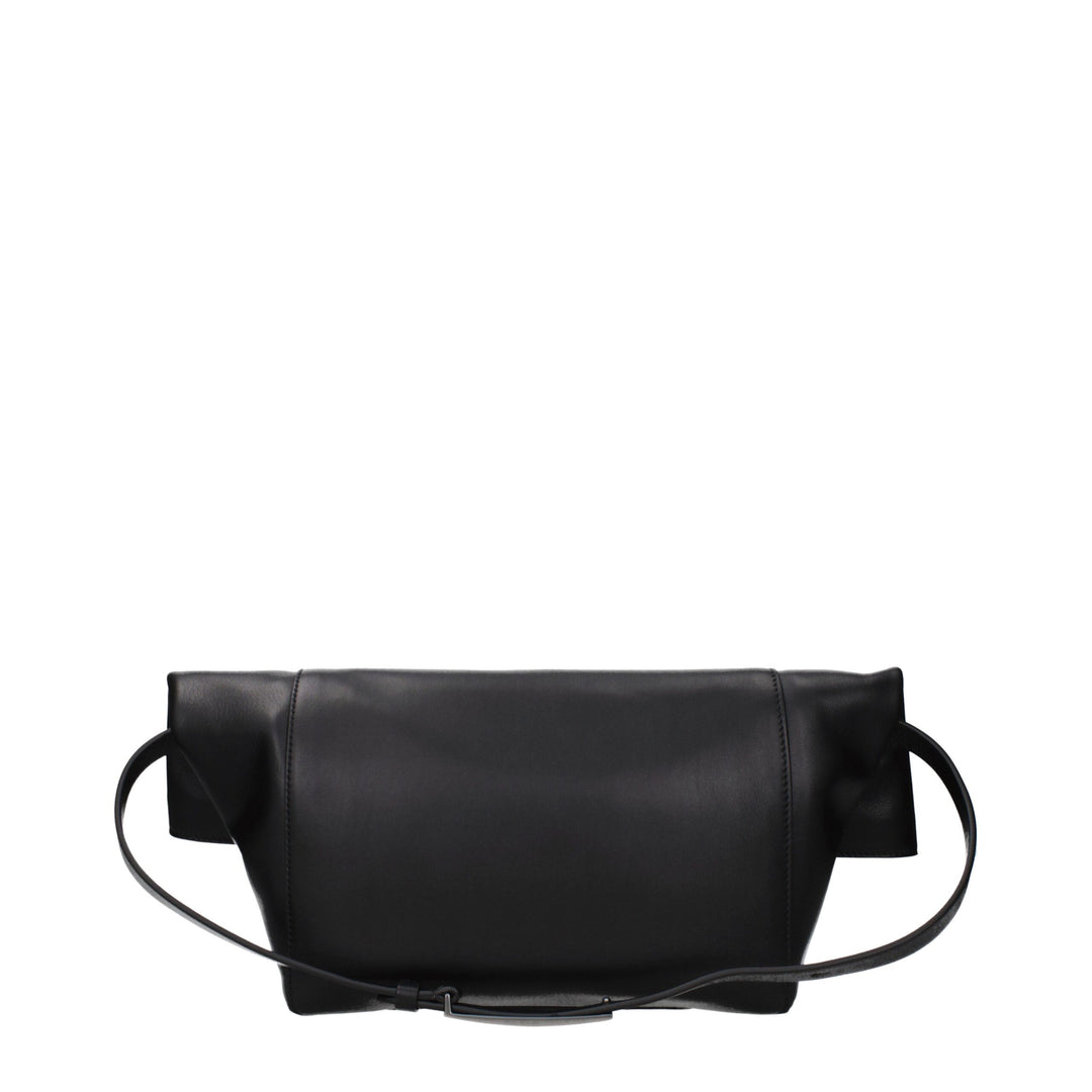 Max Mara Black Leather Shoulder Bag