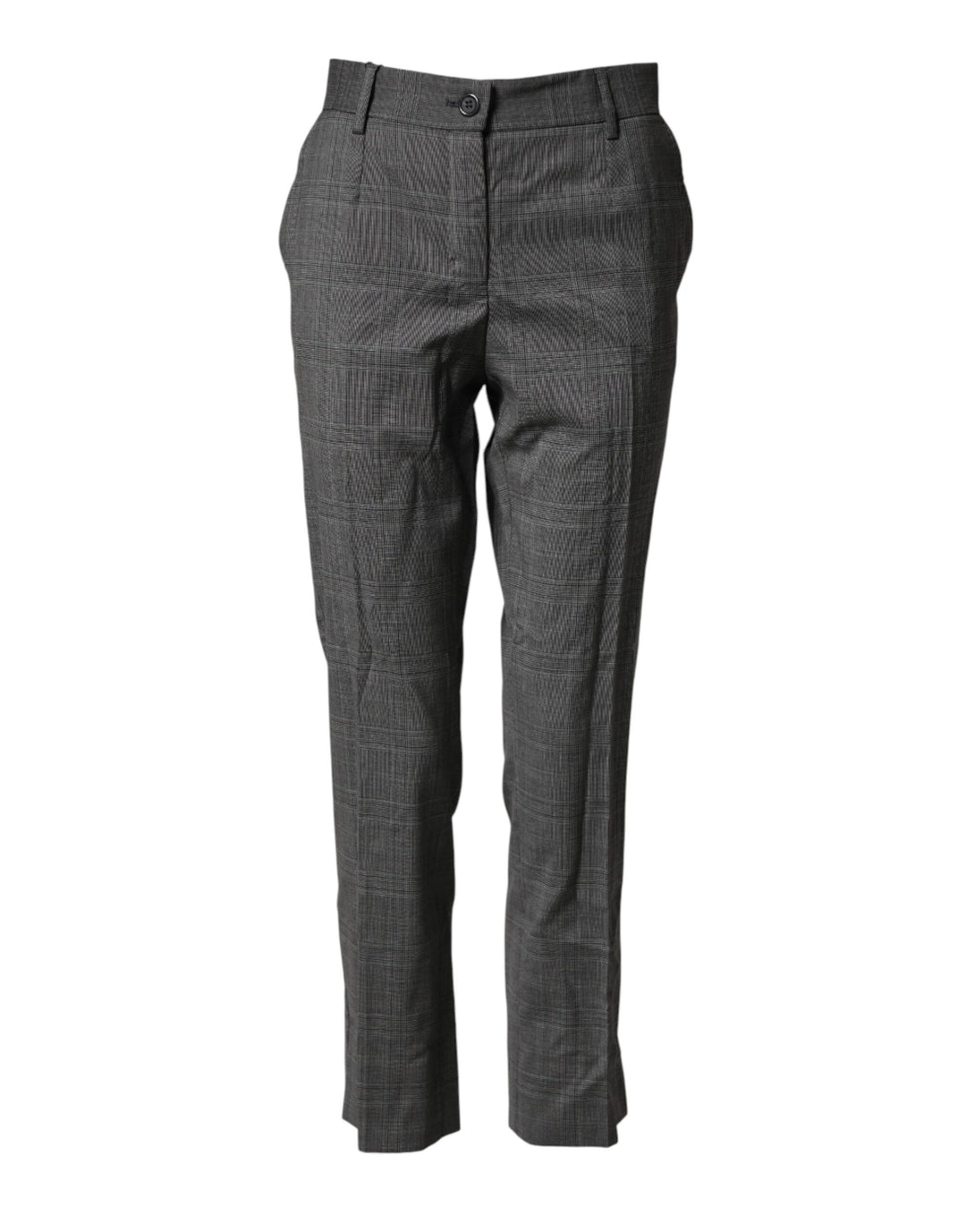 Dolce &amp; Gabbana Sample Sale Dolce &amp; Gabbana Dark Gray Check Tartan VirginWool Dress Pants - | Designer outlet