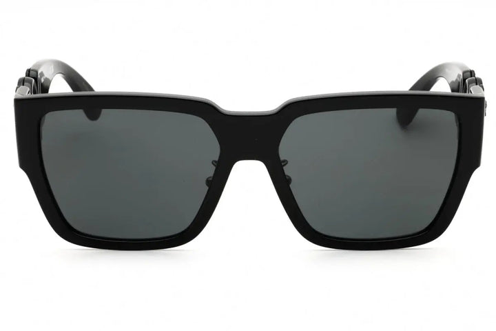 Versace Sunglasses Square Full Rim, Black Frame And Dark Grey Lens