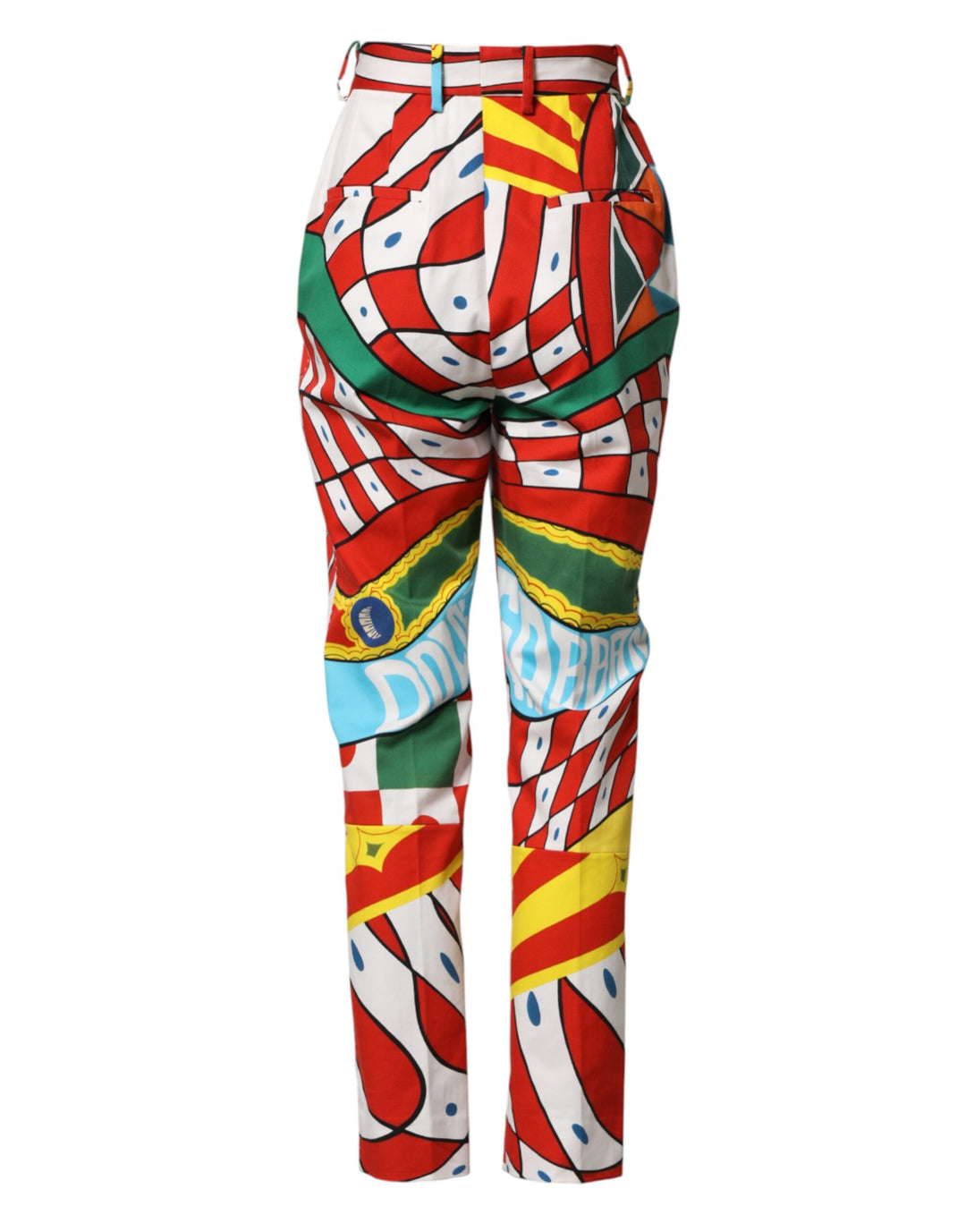 Dolce &amp; Gabbana Sample Sale Dolce &amp; Gabbana Multicolor Geometric Pattern Straight Pants - | Designer outlet