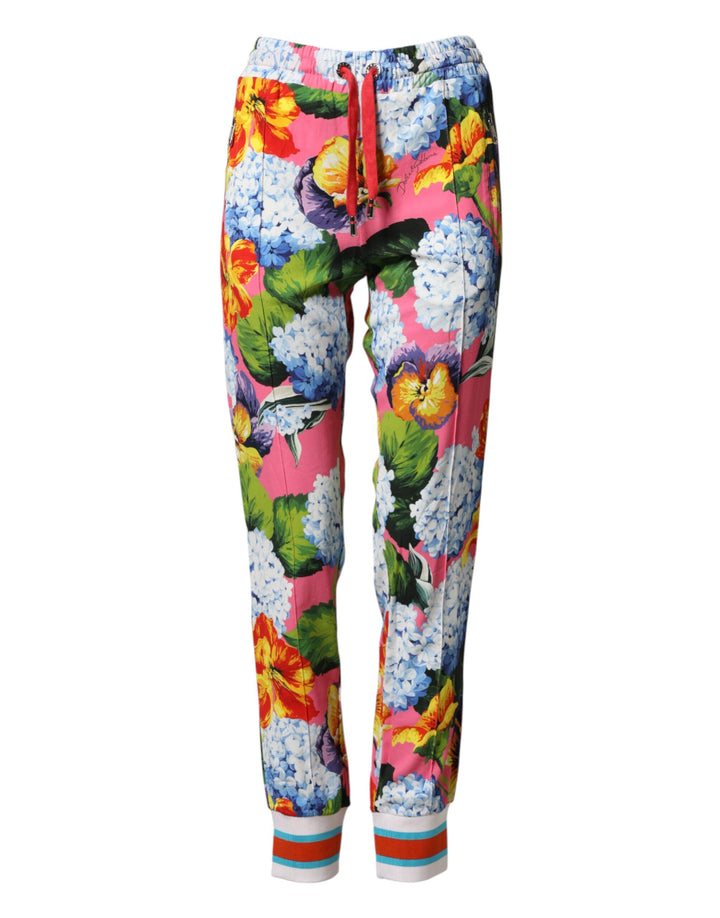 Dolce &amp; Gabbana Sample Sale Dolce &amp; Gabbana Multicolor Floral Mid Waist Jogger Pants - | Designer outlet