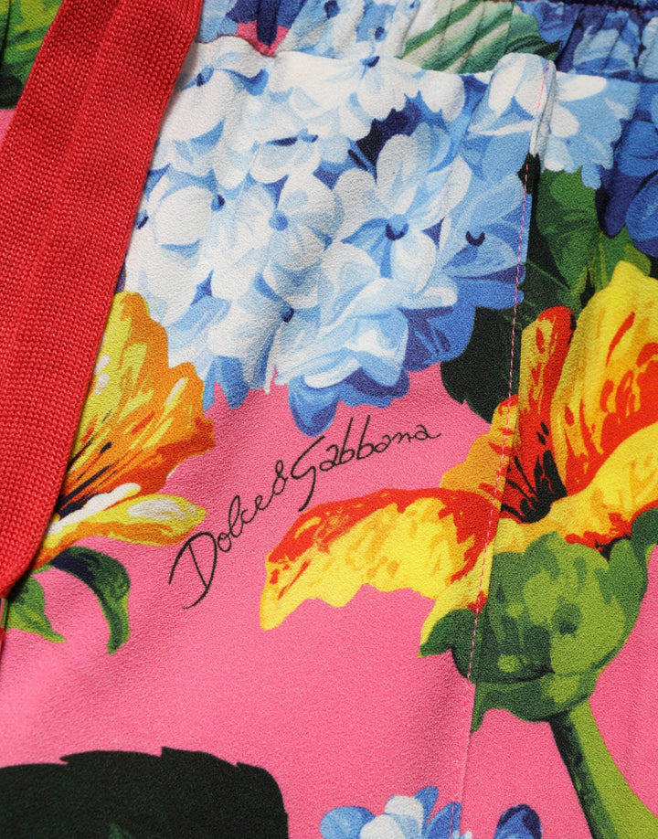 Dolce &amp; Gabbana Sample Sale Dolce &amp; Gabbana Multicolor Floral Mid Waist Jogger Pants - | Designer outlet