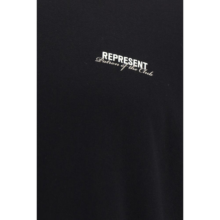 Represent Black Cotton T-Shirt