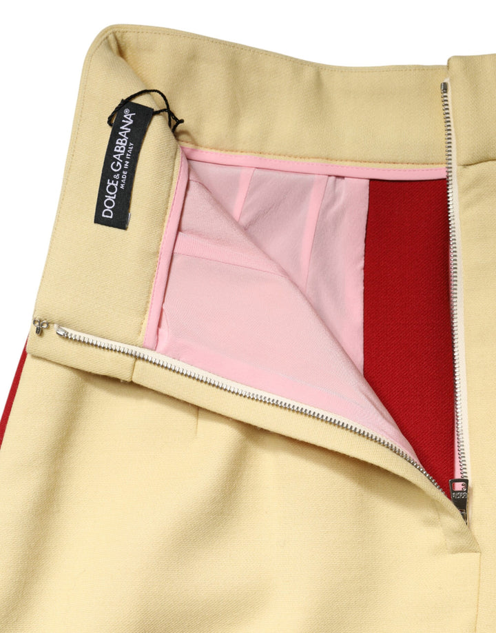 Dolce &amp; Gabbana Sample Sale Dolce &amp; Gabbana Multicolor Wool Casual High Waist Mini Skirt - | Designer outlet
