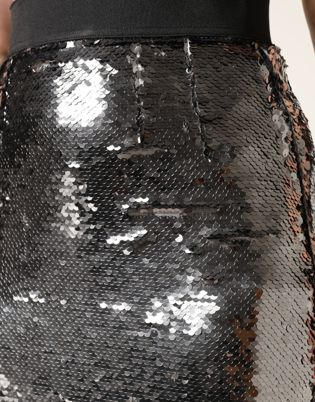Dolce &amp; Gabbana Sample Sale Dolce &amp; Gabbana Metallic Gray Sequin High Waist Mermaid Skirt - | Designer outlet