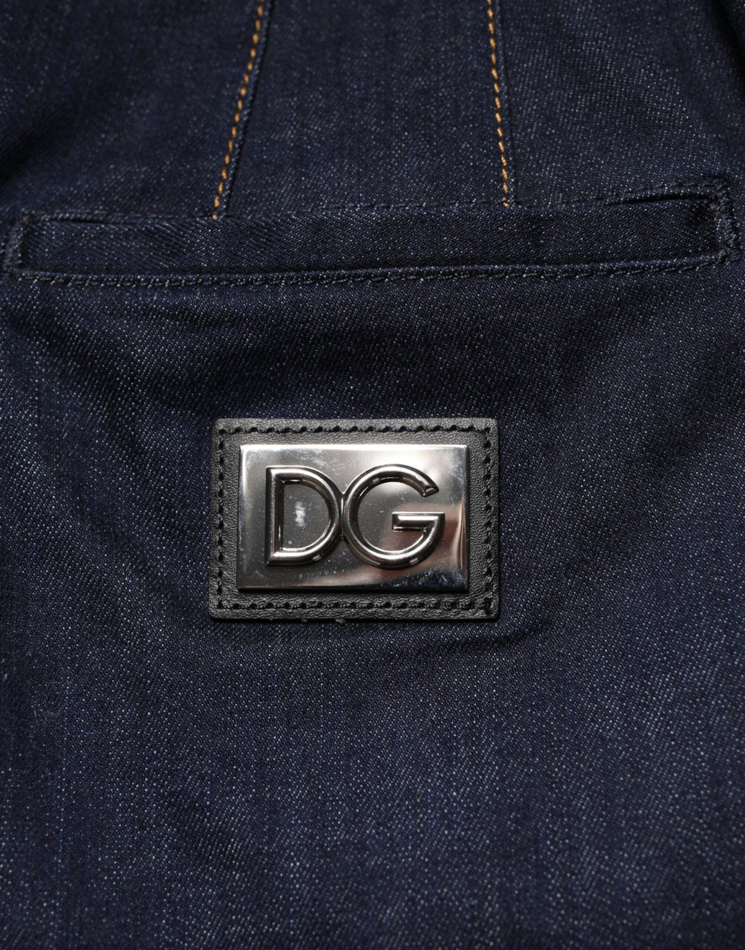 Dolce &amp; Gabbana Dark Blue Cotton A-line Denim Midi Skirt by Dolce &amp; Gabbana outlet now on sale