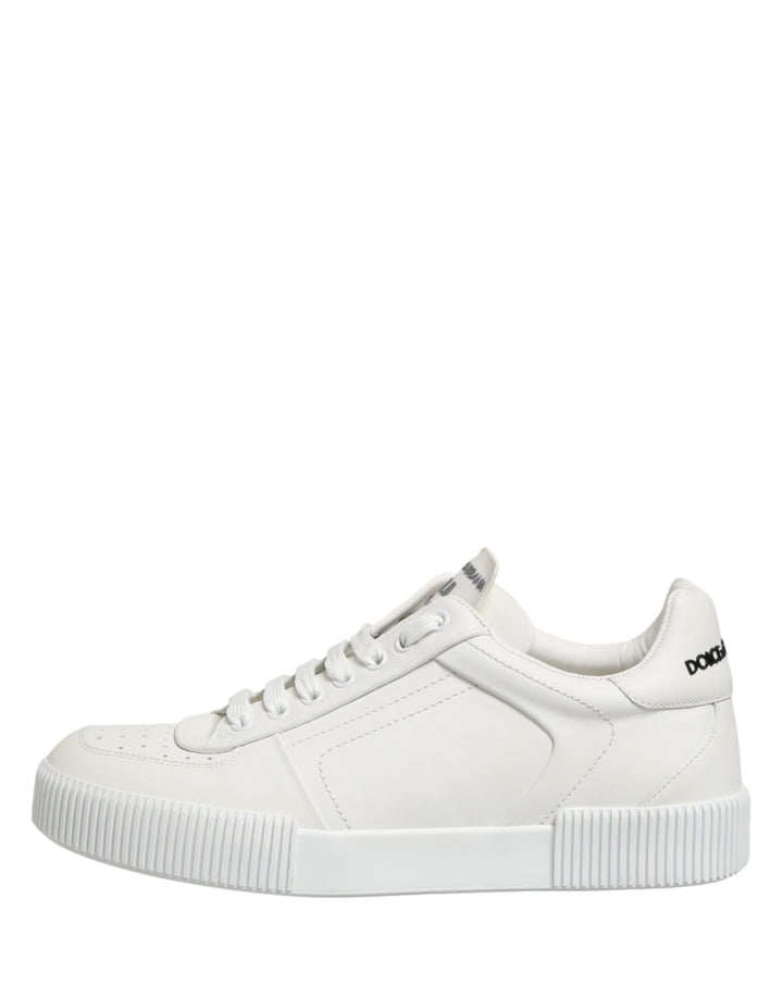 Dolce & Gabbana MIAMI Calf Low Top Men Sneakers  White