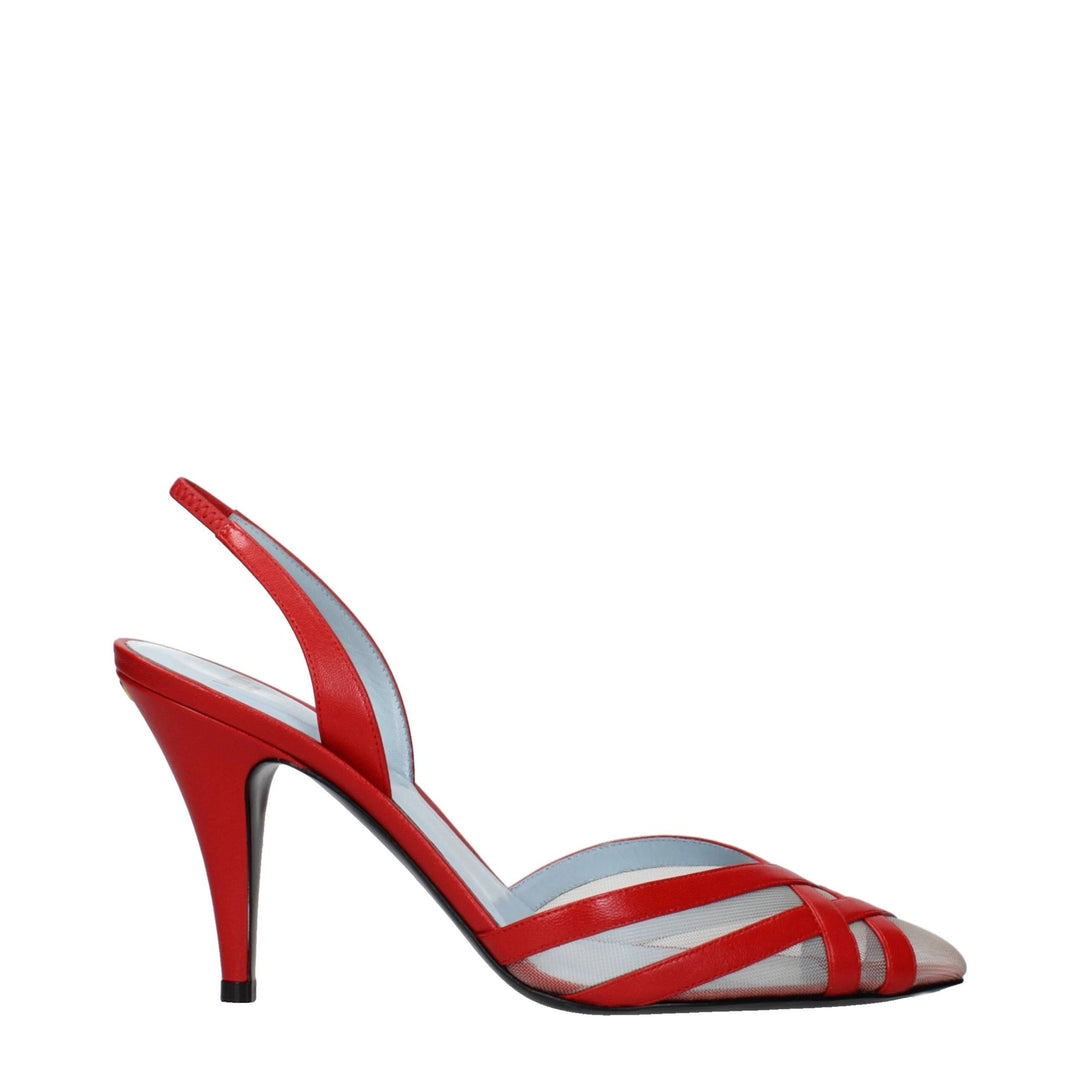 Valentino Garavani Sample Sale Valentino Garavani Red Leather Stiletto Heel Sandals - | Designer outlet