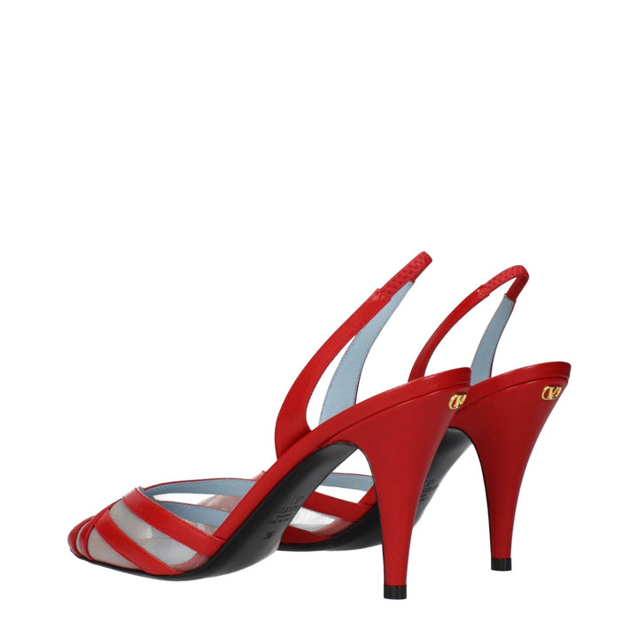 Valentino Garavani Sample Sale Valentino Garavani Red Leather Stiletto Heel Sandals - | Designer outlet