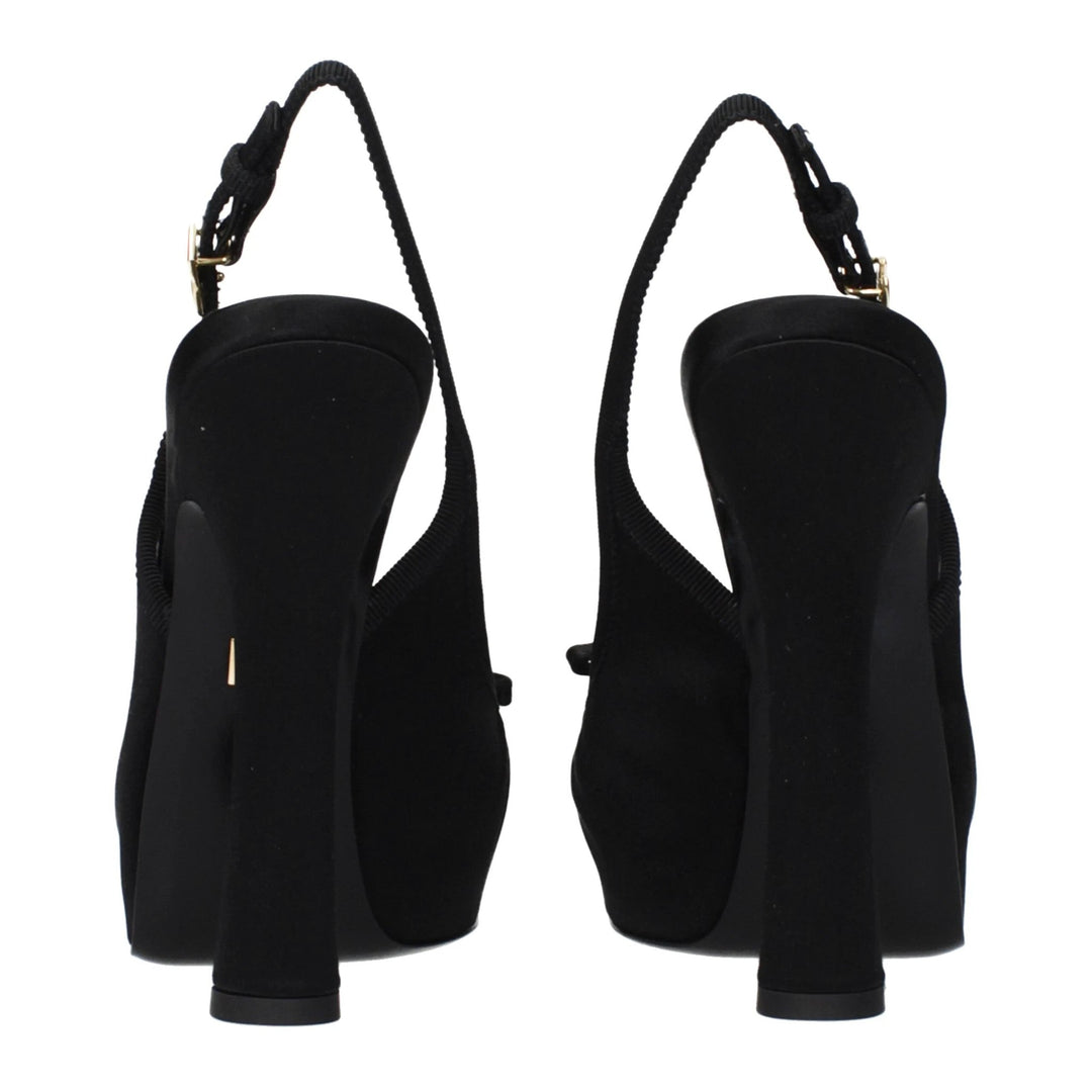 Dolce & Gabbana Sample Sale Dolce & Gabbana Black Satin Pumps - | Designer outlet