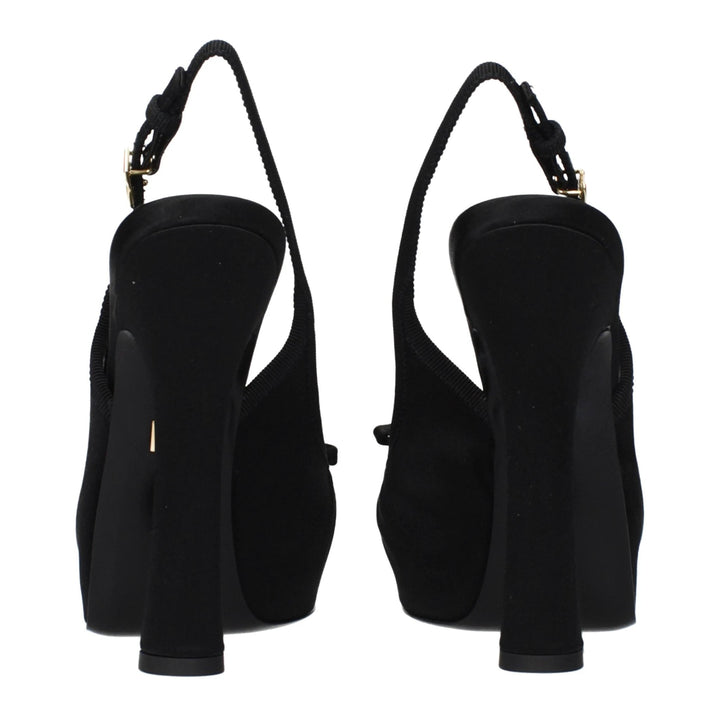 Dolce & Gabbana Sample Sale Dolce & Gabbana Black Satin Pumps - | Designer outlet